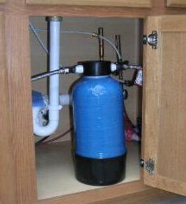 Under cabinet flouride water filtration system image